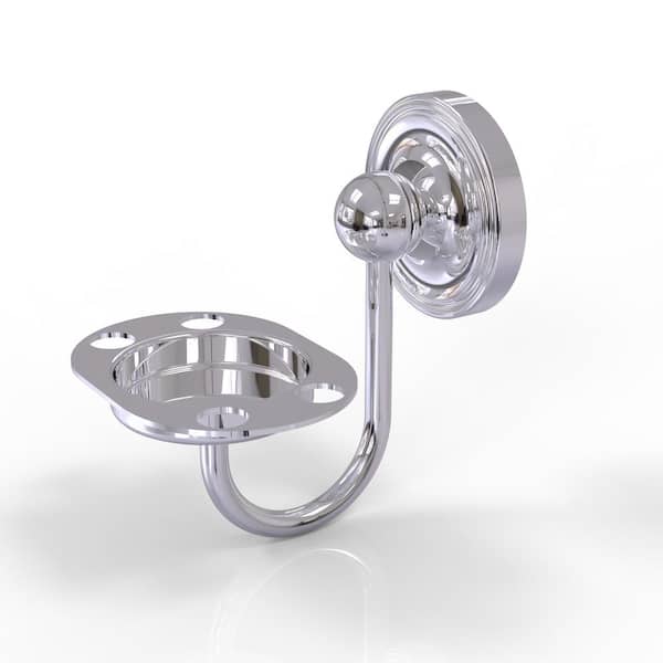 Allied Brass Prestige Regal Wall Mounted Tumbler Holder/Toothbrush Holder Holder in Polished Chrome