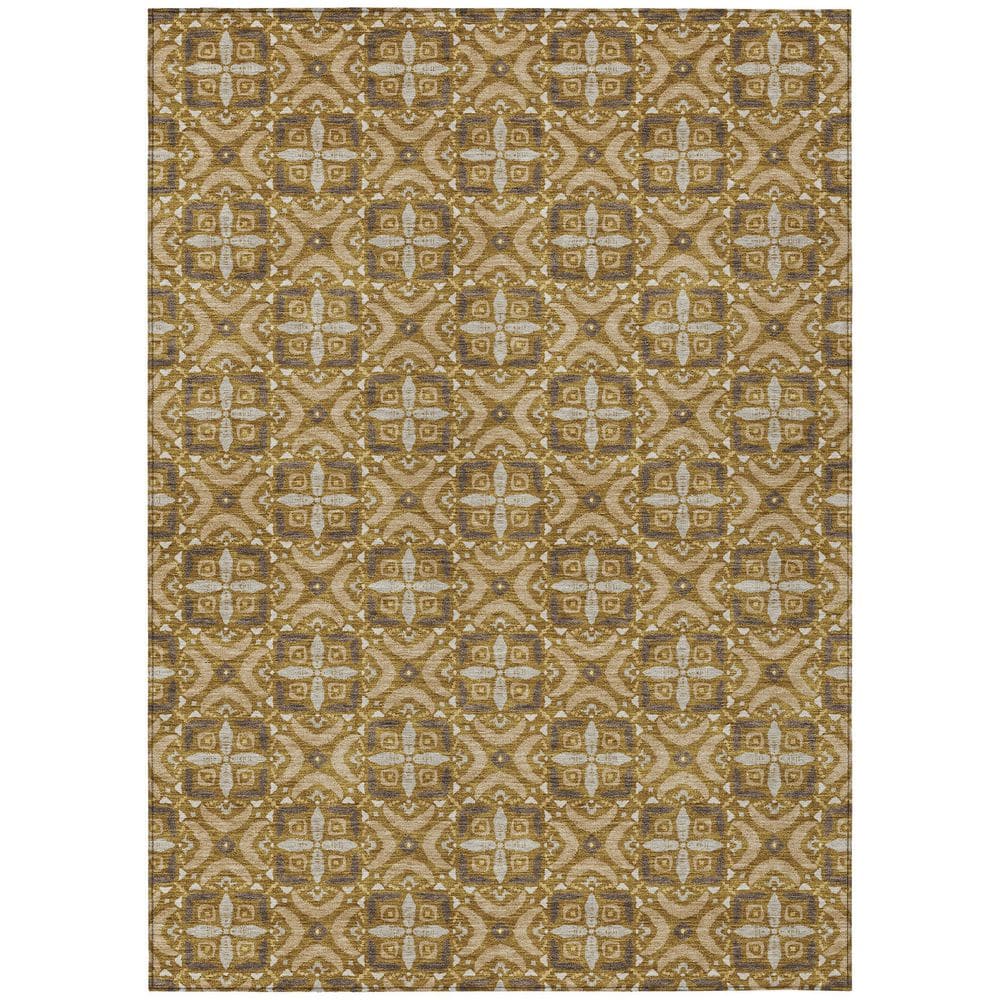 Chantille Machine Washable Indoor/Outdoor Abstract ACN2924 Walnut 3 ft. x 5 ft. Area Rug price history on PriceWatchPro