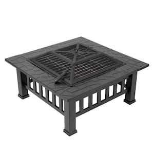 Durango 32 in. x 16.9 in. Square Steel Charcoal Fire Pit