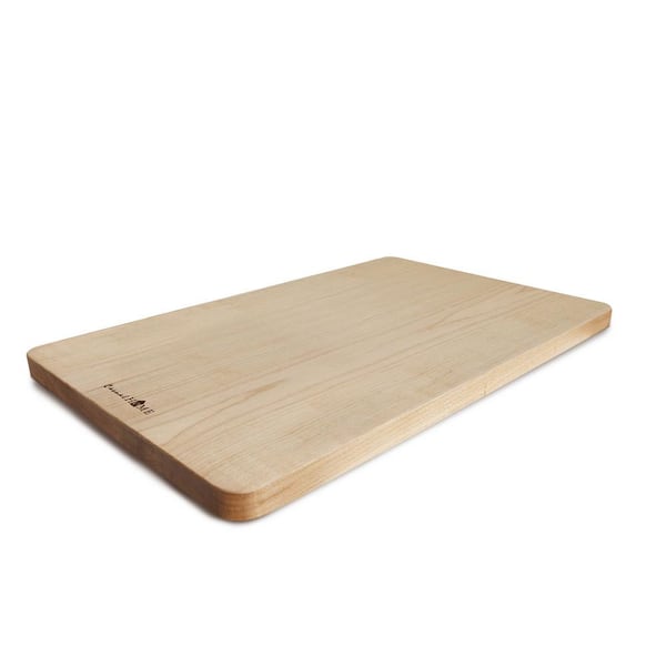 Large Wood Cutting Board with Juice Groove (Maple - 17x11)
