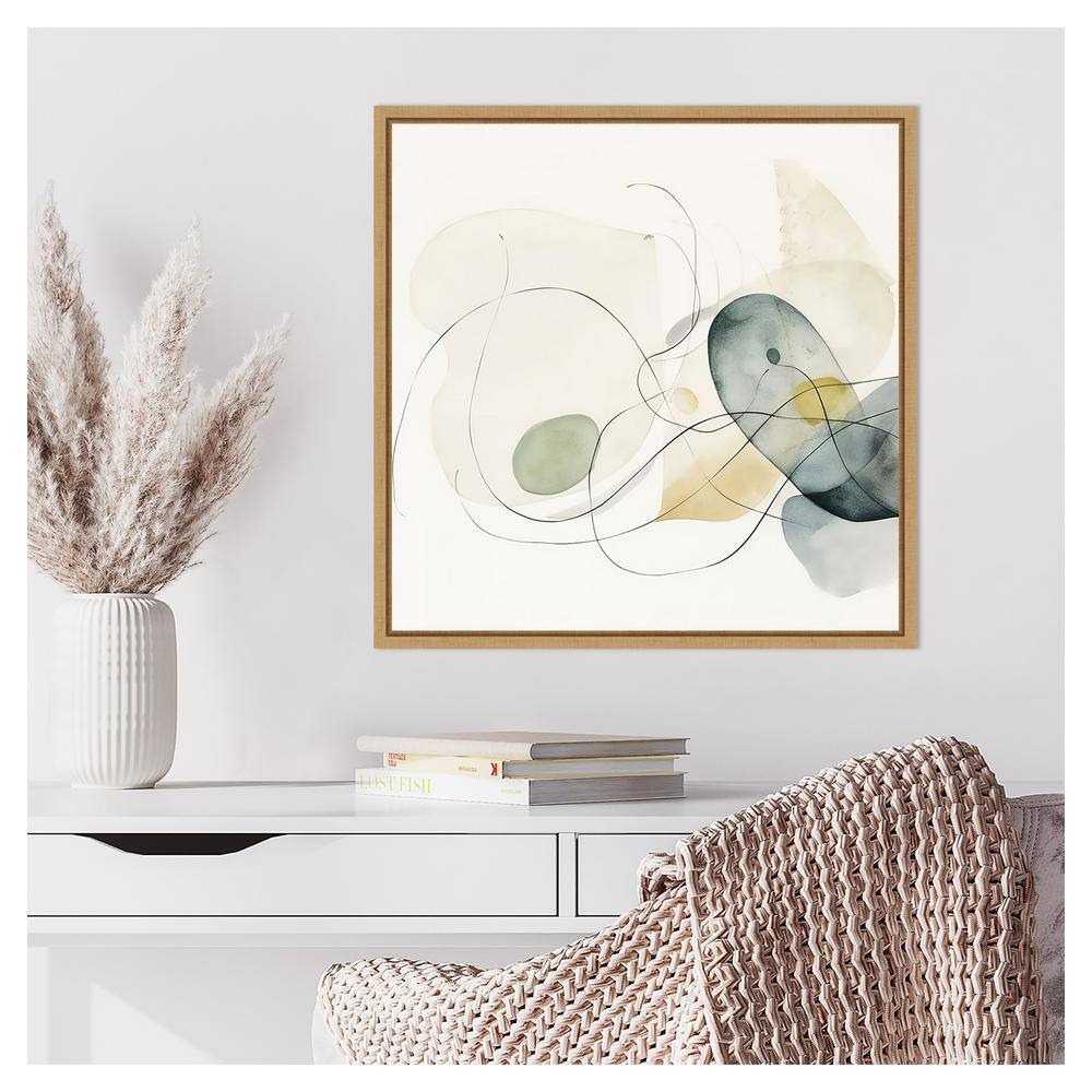 Sylvie Maple Framed Watercolor Abstract Canvas Art Print, 22"