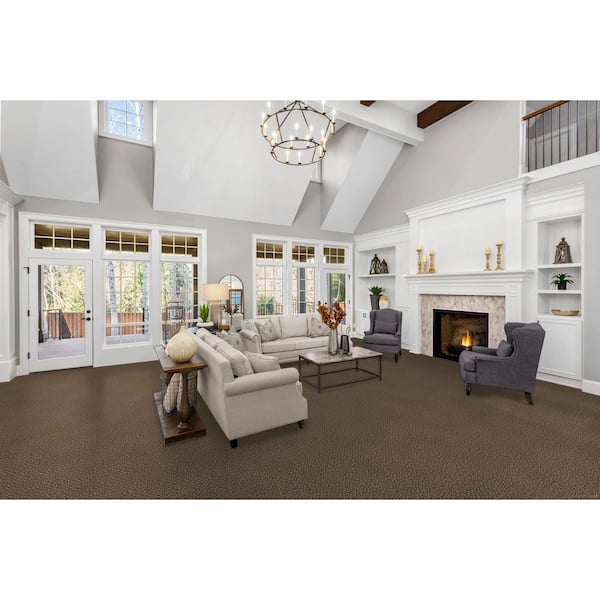 Dream Wish - Strive - Beige 32 oz. SD Polyester Texture Installed Carpet