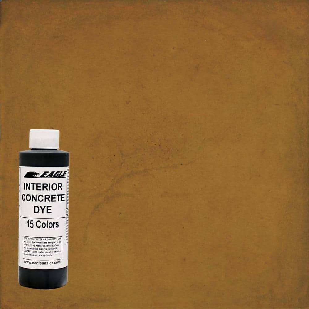1 gal. Warm Honey Interior Concrete Dye Stain Makes with Water from 8 oz. C