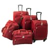 American Flyer Madrid 5-Piece Spinner Luggage Set 85400-5 BRN - The Home  Depot