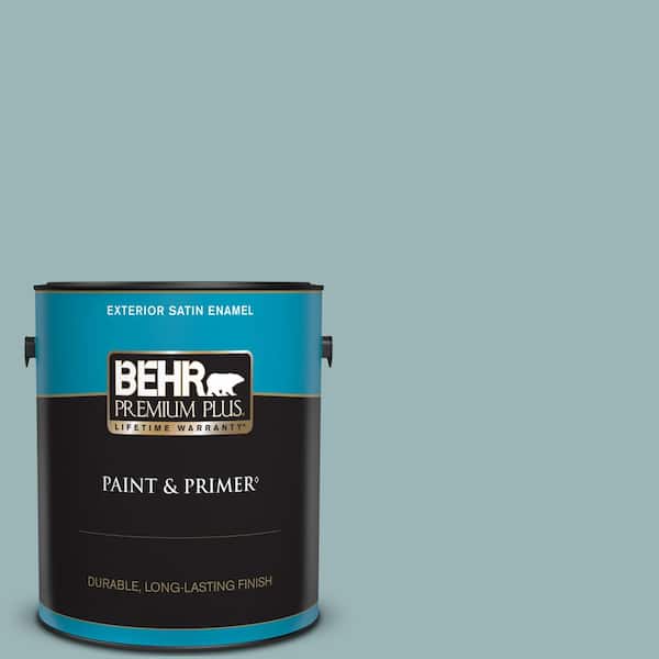 BEHR PREMIUM PLUS 1 gal. #PPU13-12 Harmonious Satin Enamel Exterior Paint & Primer