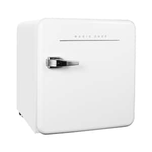 17.5 in. 1.6 cu. ft. Retro Mini Refrigerator in White, without Freezer