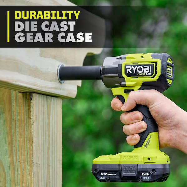 RYOBI ONE+ HP 18V Brushless Cordless 2-Tool Combo Kit with 1/2 in
