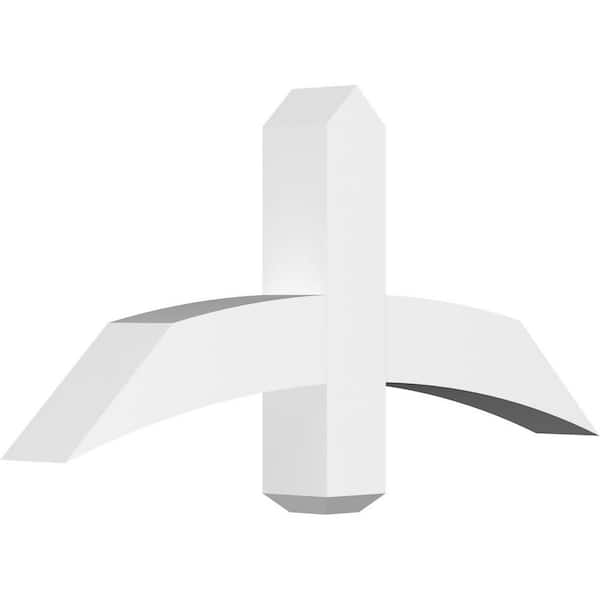 Ekena Millwork Bellingham 36 in. W x 16.5 in. H x 4 in. D Signature Polyurethane Bracket
