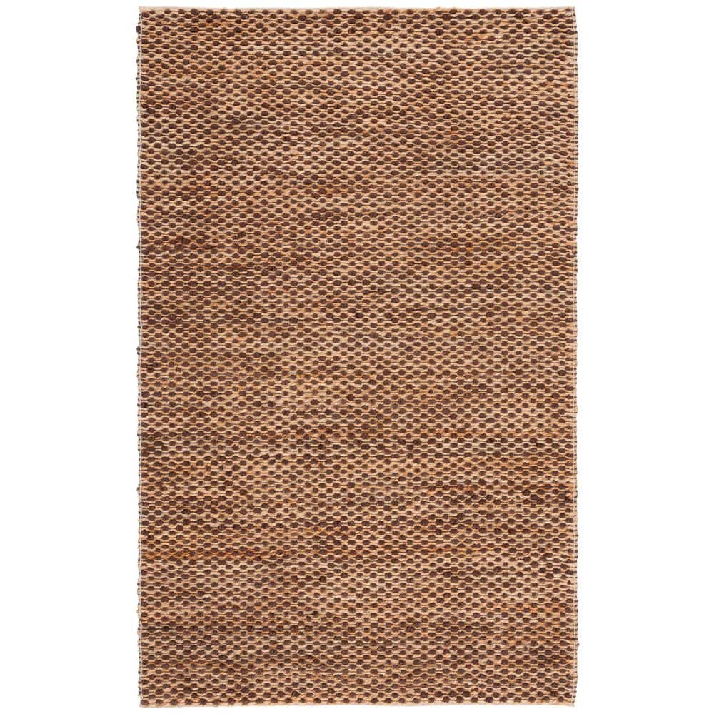 Natural Fiber 6 ft. x 9 ft. Natural/Dark Brown Abstract Distressed Area Rug price history on PriceWatchPro