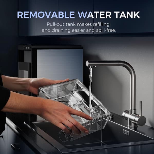 im⭐️  SIMZLIFE 9 in. 26.5lb./24H Bullet Ice Countertop Portable Ice