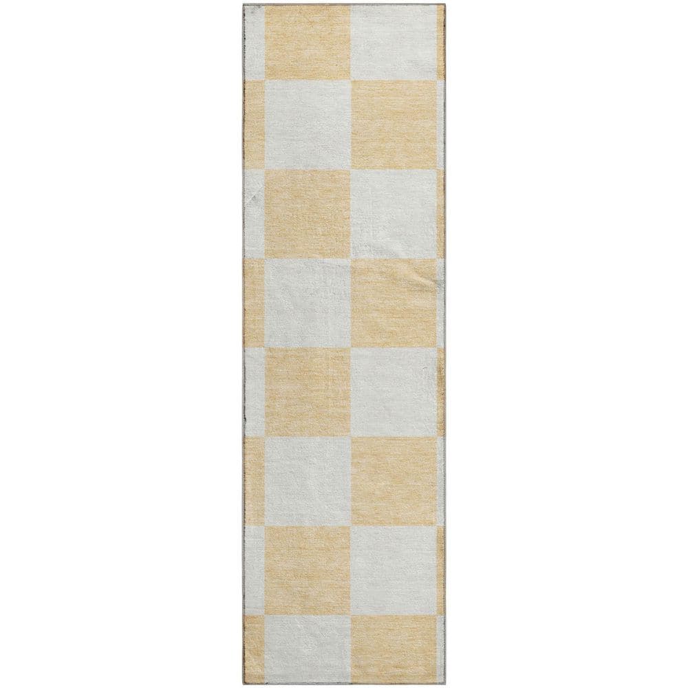 Mayfield Premium Machine Washable Abstract AMF2345 Peach 2 ft. x 7 ft. Runner Rug price history on PriceWatchPro