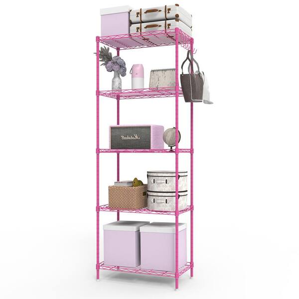 Karl home 5 Tiers Steel Adjustable Garage Storage Shelving Unit in