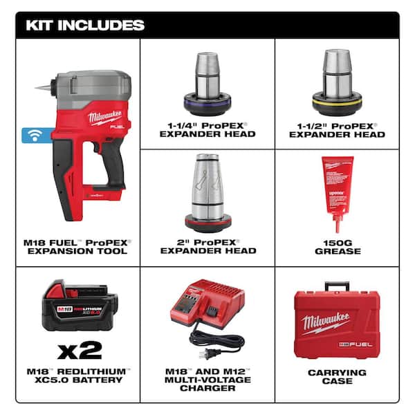 M18 Fuel 18-Volt Lithium-Ion Brushless Cordless 1/2 in. - 2 in. Expansion Tool Kit with M18 Fuel Hackzall Saw (2-Tool)