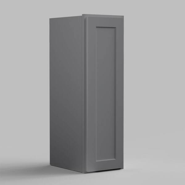 9 in. W x 12 in D x 30 in. H in. Shaker Dove Plywood Ready to Assemble Kitchen Wall Cabinet with Doors and Shelves