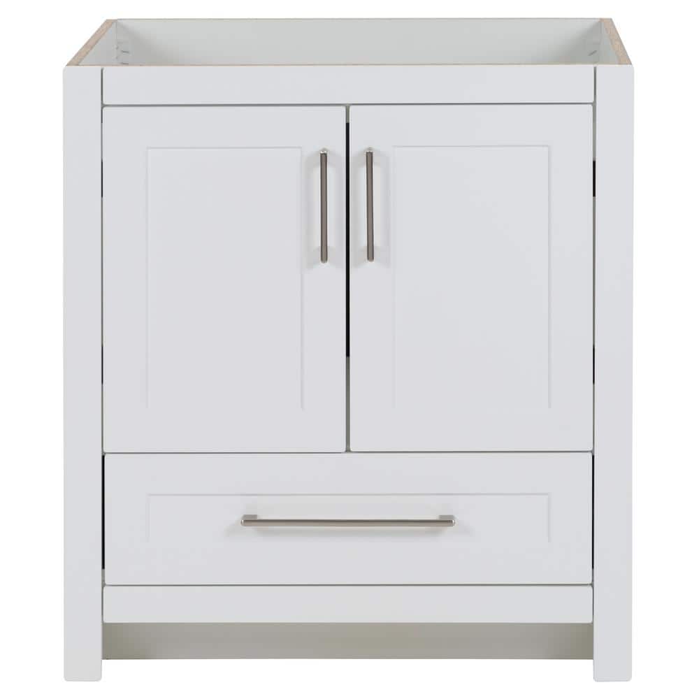 Craye 30 in. W x 22 in. D x 34 in. H Bath Vanity Cabinet without Top in Whi
