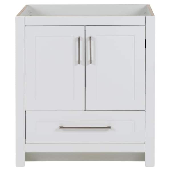 Home Decorators Collection Craye 30 in. W x 22 in. D x 34 in. H Bath Vanity Cabinet without Top in White