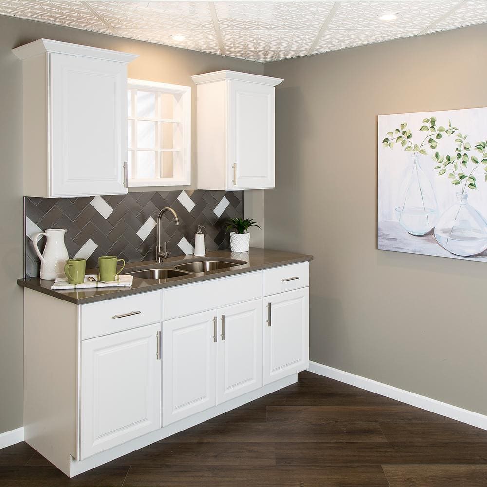 White Metal Peel and Stick Backsplash Tile for Kitchen and Bathroom Walls