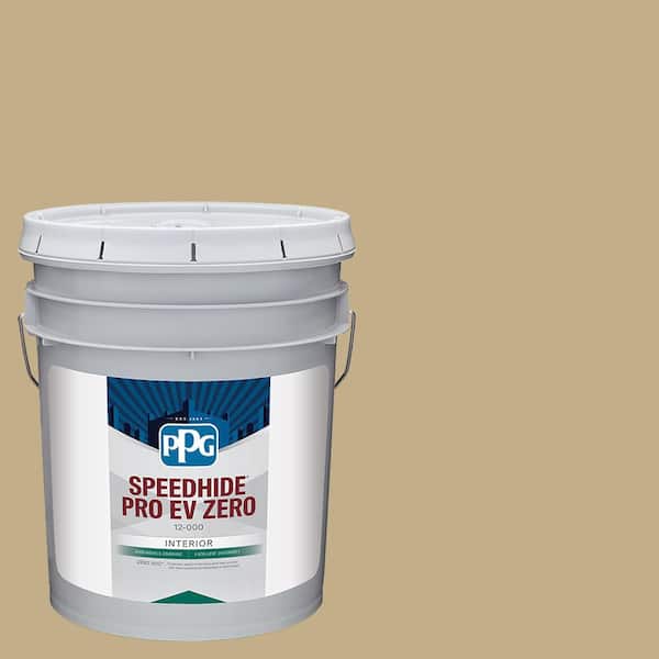PPG Speedhide Pro EV Zero 5 gal. Desert Camel PPG12-16 Flat Interior Paint
