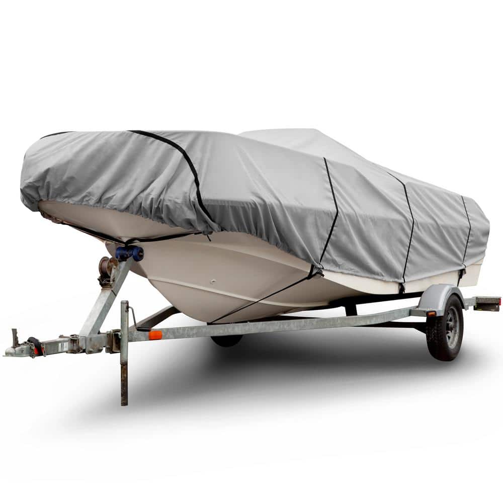 Budge Sportsman 600 Denier 20 ft. to 22 ft. (Beam Width to 106 in.) Gray Center Console V-Hull Boat Cover Size BTCCV-6 B-631-X6 Sansujyuku sansujyuku.com