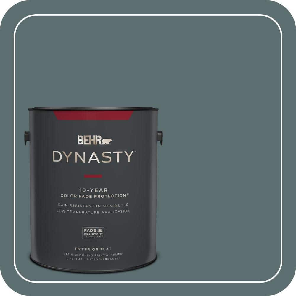 1 gal. #ECC-58-3 Unreal Teal Flat Exterior Stain-Blocking Paint & Primer price history on PriceWatchPro