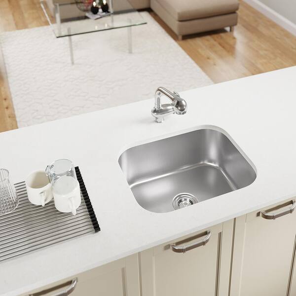 MR Direct Undermount Stainless Steel 23 In. Single Bowl Kitchen Sink ...