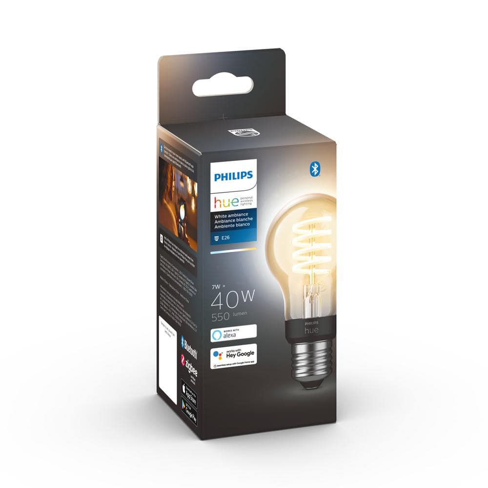 Philips Hue White Ambiance Dimmable Edison LED Bulb