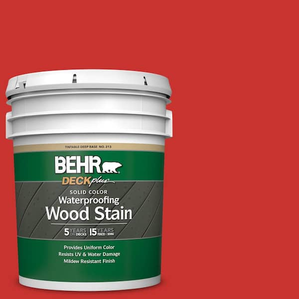 BEHR DECKplus 5 gal. #P170-7 100 Mph Solid Color Waterproofing Exterior Wood Stain