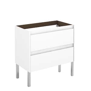 Ambra 31.1 in. W x 17.6 in. D x 32.4 in. H Bath Vanity Cabinet Only in Glossy White