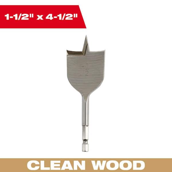 1-1/2 in. x 4.5 in. Flat Boring Bit