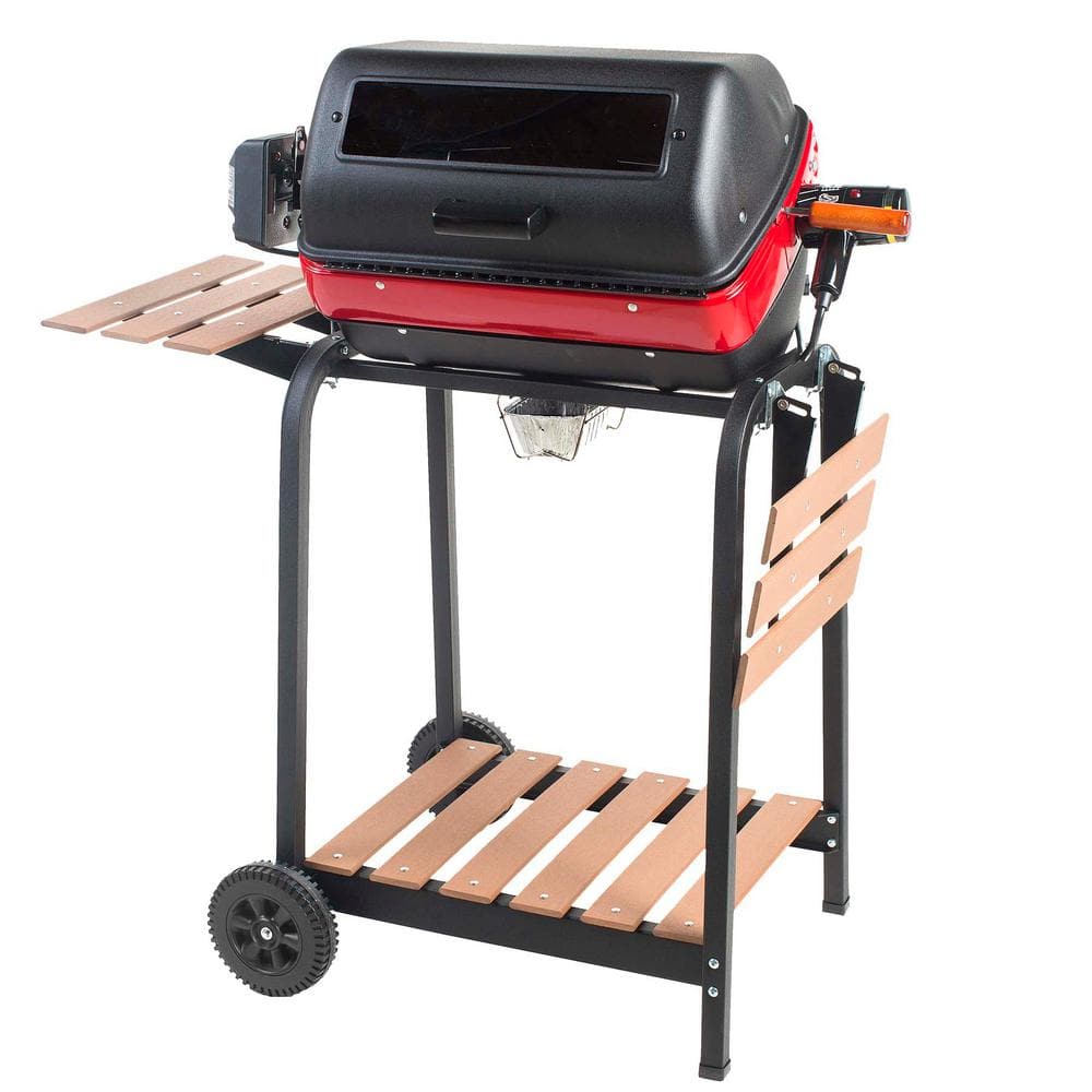 Rotisserie Electric Grill with Shelf
