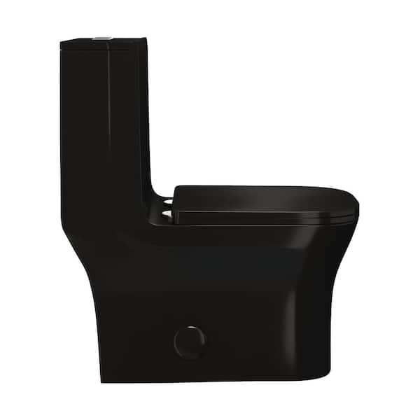 Swiss Madison Concorde 1-Piece Square Toilet Dual Flush in Glossy