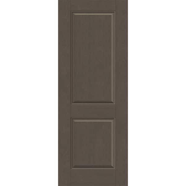 Steves & Sons Regency 36 in. x 96 in. Universal Handing 2P Squaretop Ashwood Stain Fiberglass Front Door Slab