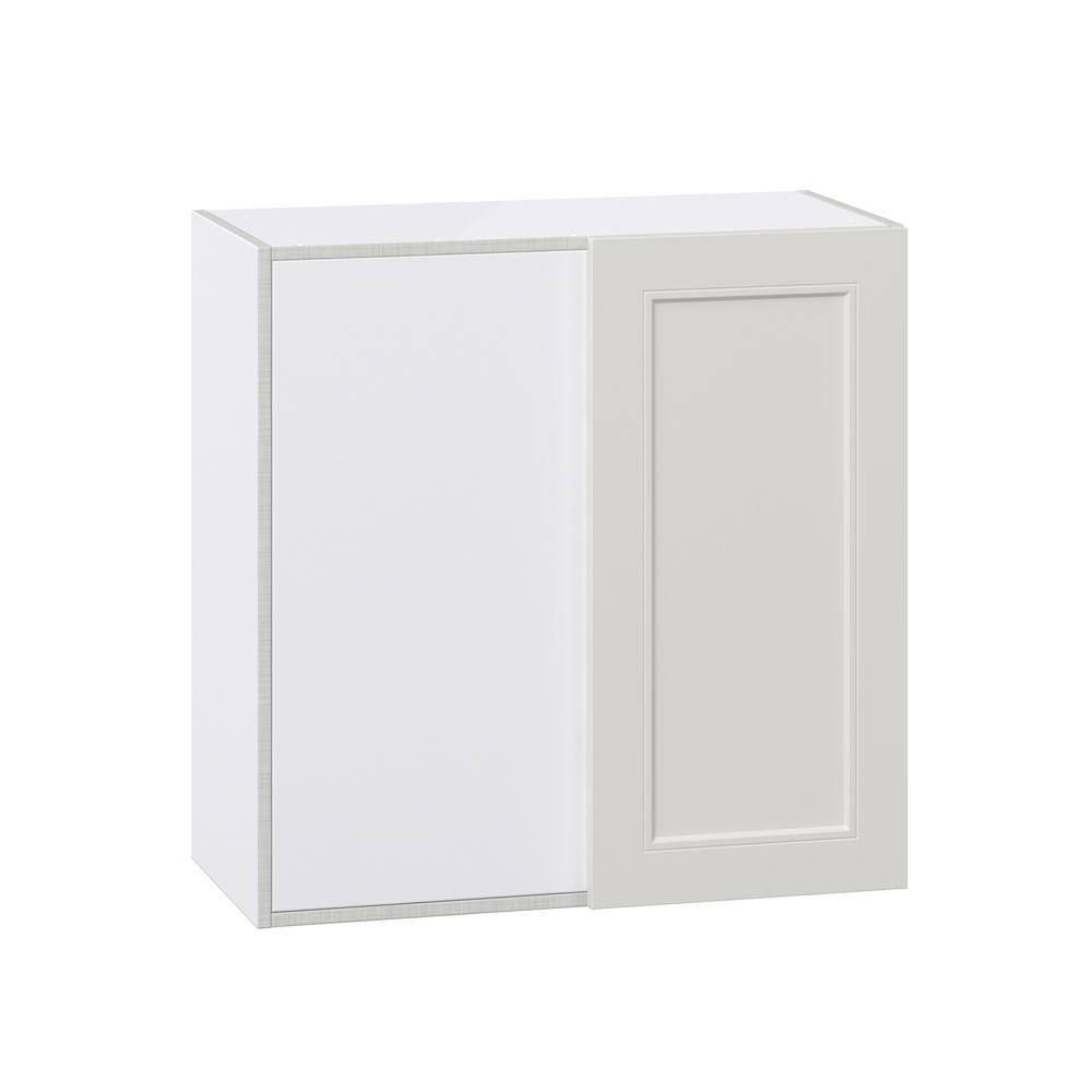 Galveston 30 in. W x 30 in. H x 14 in. D Assembled Wall Blindcorner Right Kitchen Cabinet in Painted Light Gray price history on PriceWatchPro