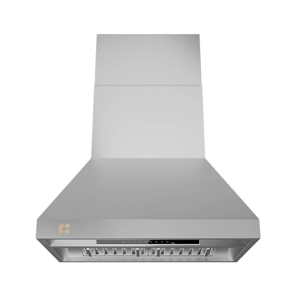 36 in. Convertible Vent Wall Mounted Range Hood in Stainless Steel with Smart Control and 4-Speed Levels