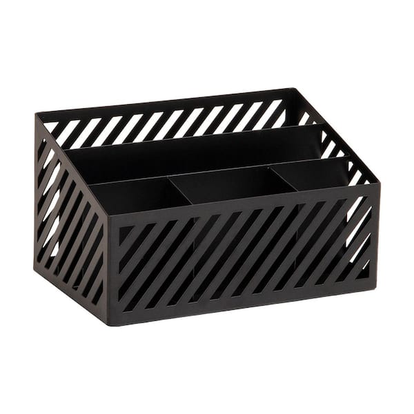 Desktop Organizer and Mail Sorter, Five Compartments, Office Supplies and Accessories, Metal