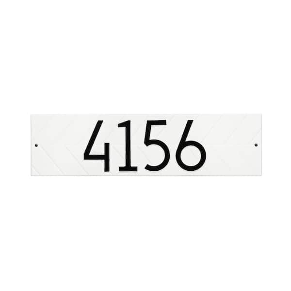 Whitehall Products Modern Herringbone Horizontal Plaque, Standard Wall 1-Line