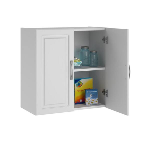 SystemBuild Trailwinds MDF 2-Shelf Wall Mounted Cabinet in White