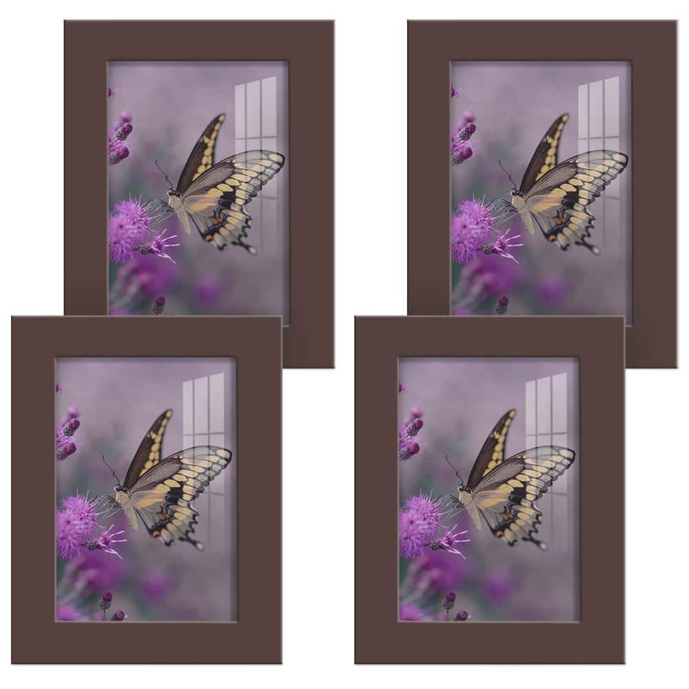 Reviews for Wexford Home Modern 3.5 in. x 5 in. Brown Picture Frame ...