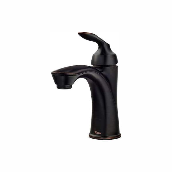 Pfister Avalon Single Hole Single Handle Bathroom Faucet Tuscan Bronze Lg42 Cb1y The Home Depot 8561