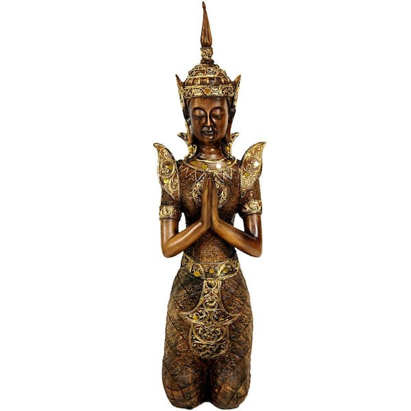 Oriental Furniture 16 in. Thepenom Thai Angel Decorative Statue