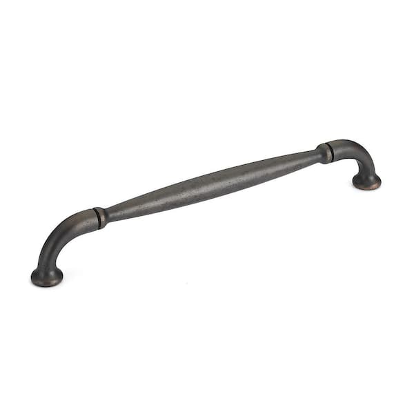Richelieu Hardware Hudson Collection 7 9/16 in. (192 mm) Brushed Oil-Rubbed Bronze Traditional Curved Cabinet Bar Pull