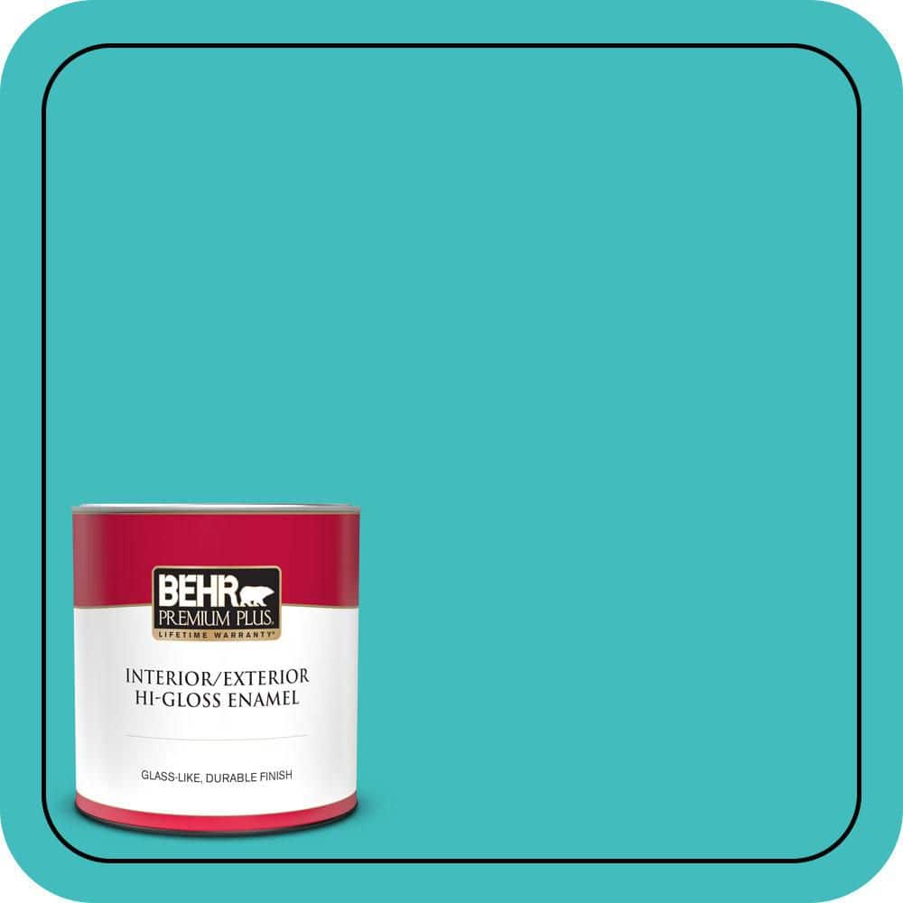 1 qt. #P460-4 Lagoon Rock Hi-Gloss Enamel Interior/Exterior Paint & Primer price history on PriceWatchPro