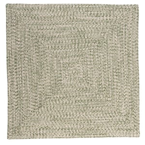 Marilyn Tweed Moss 4 ft. x 4 ft. Square Braided Rug