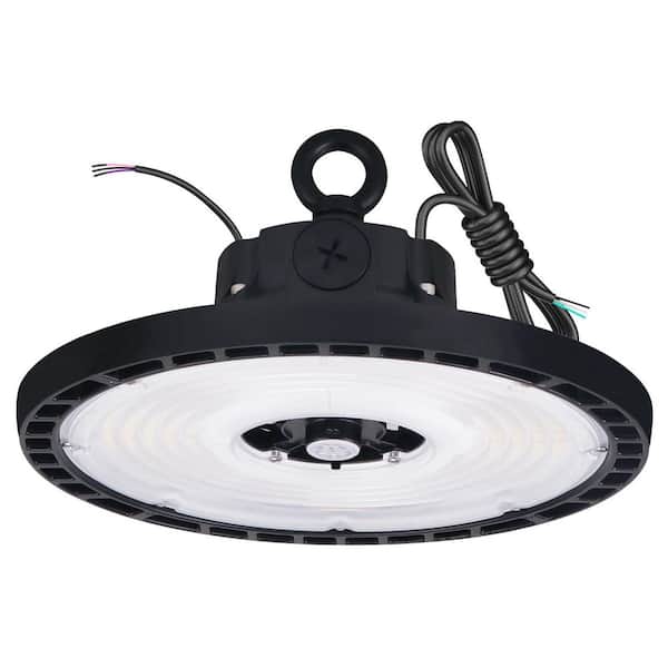 Integrated LED 150-Watt UFO High Bay Light, 2CCT, Up to 21450LM, 90º Beam, Dimmable, IP65, UL & DLC Premium, Black