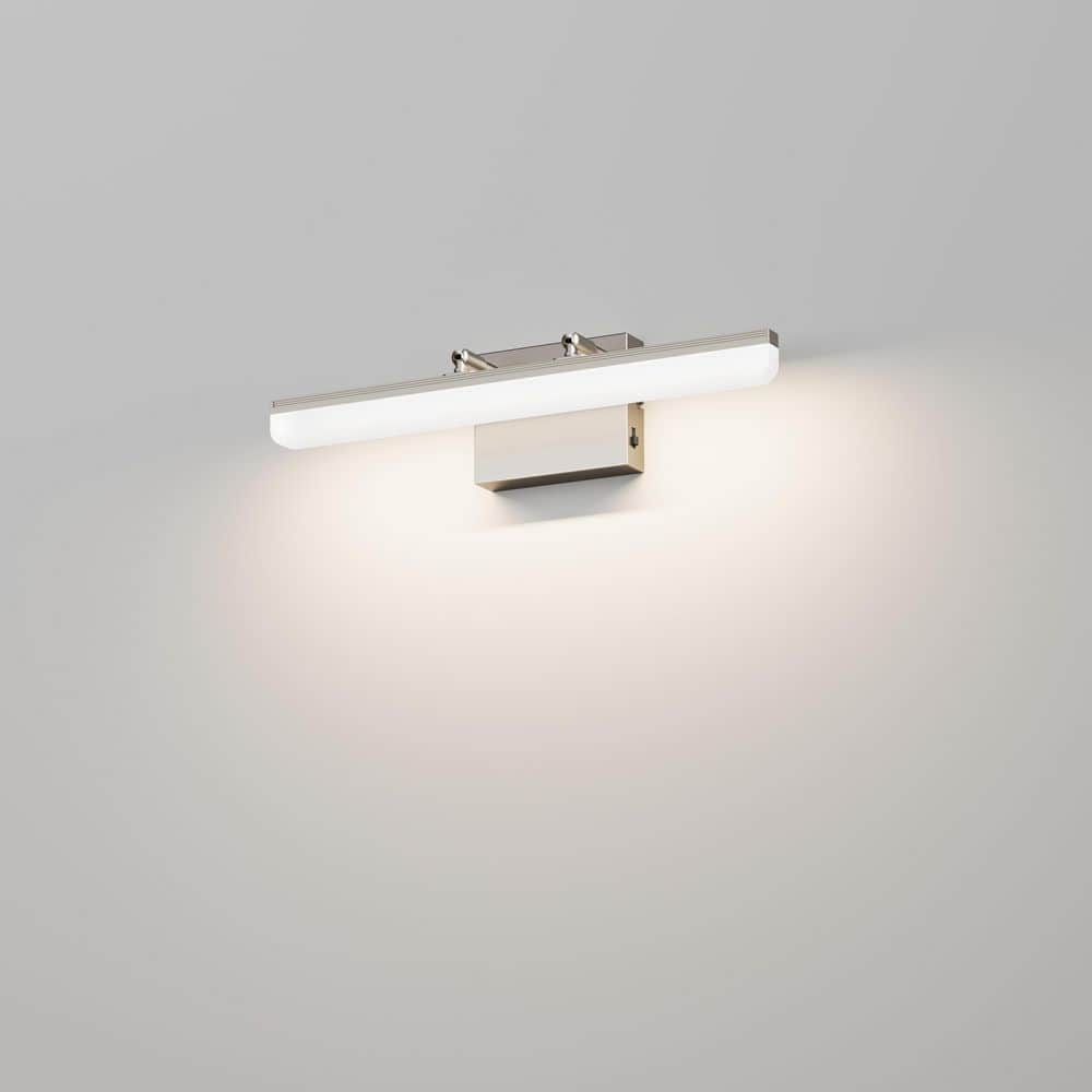 15.94 in. 1-Light Nickel LED Bathroom Vanity Light Bar with 5-CCT Adjustable Switch price history on PriceWatchPro