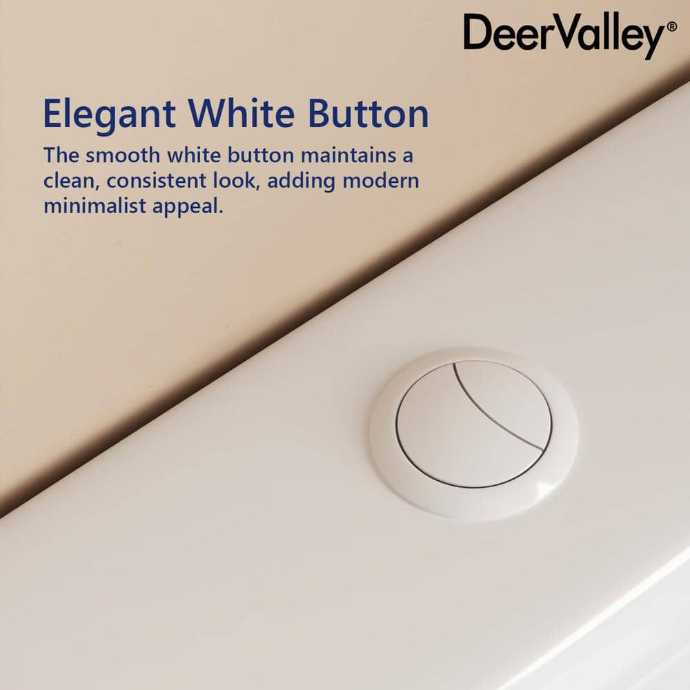 White Ceramic Dual-Flush Elongated One-Piece Toilet with Soft-Close Seat