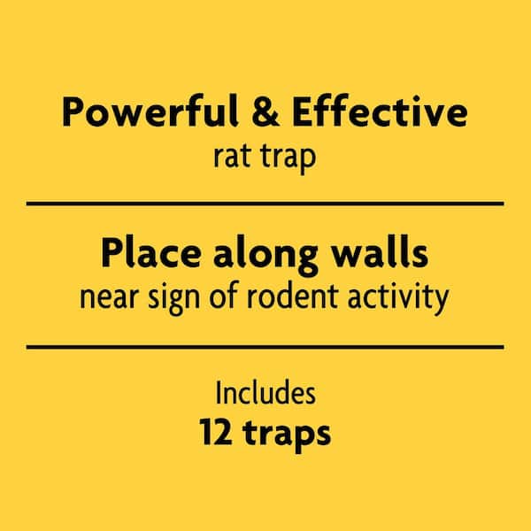 Professional Expanded Trigger Rat Trap (12-Pack)