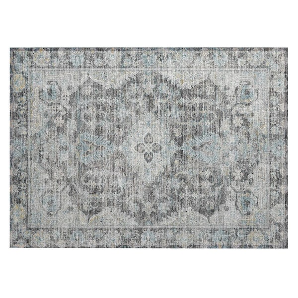 Chantille Machine Washable Indoor/Outdoor Abstract ACN3160 Gray 2 ft. x 3 ft. Accent Rug