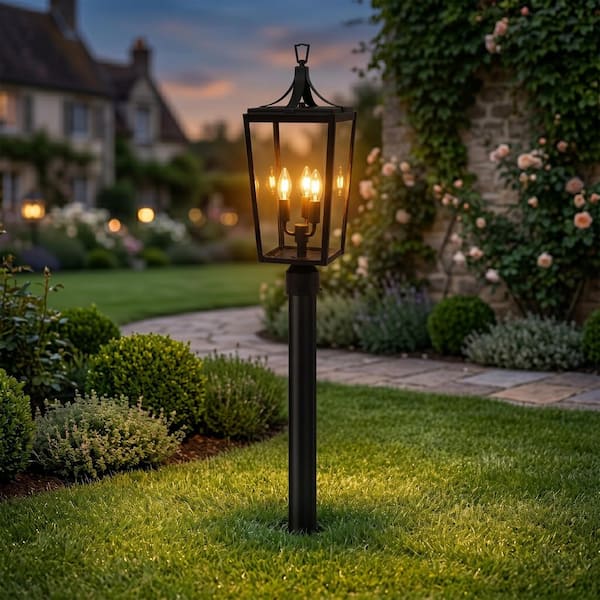 Maxim Lighting Westlake 1-Light Black Outdoor Pole/Post Mount
