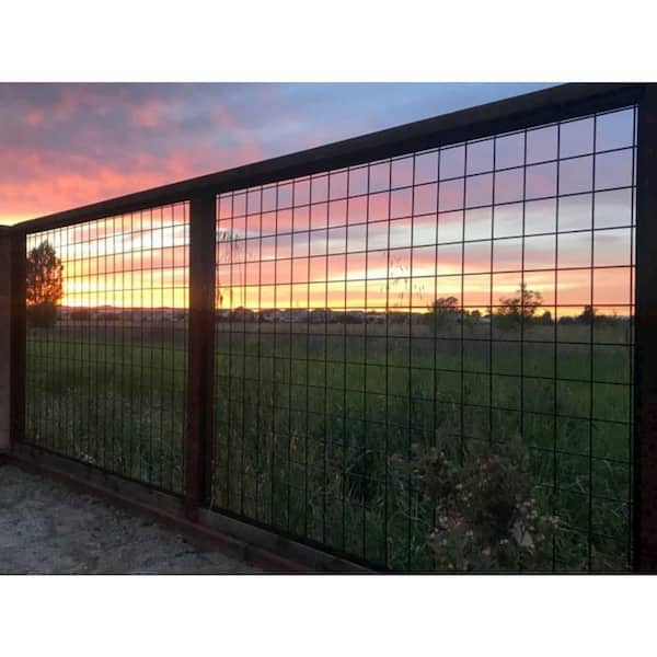 x Wild Hog Black Metal Fence Panel HOGFB668 The Home